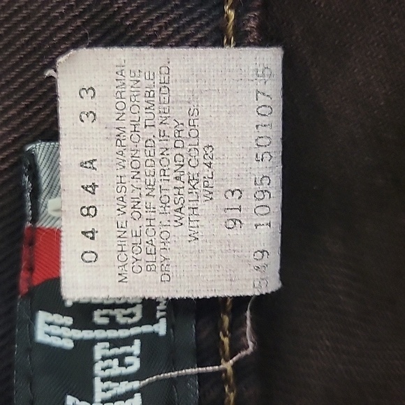 Levi's SilverTab Dark Purple Vintage Jeans, Mens Sz 36 X 30. 100% Cotton. USA - Picture 6 of 6